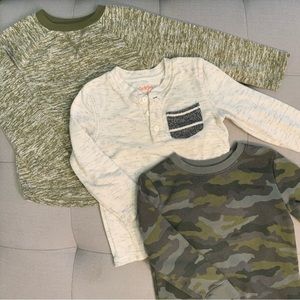 🩶Set of 3 Long Sleeved Shirts💚